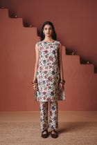 Beige Chintz Co-Linen Salwar - Sale view 1