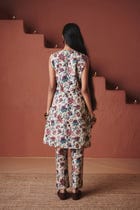 Beige Chintz Co-Linen Salwar - Sale view 4