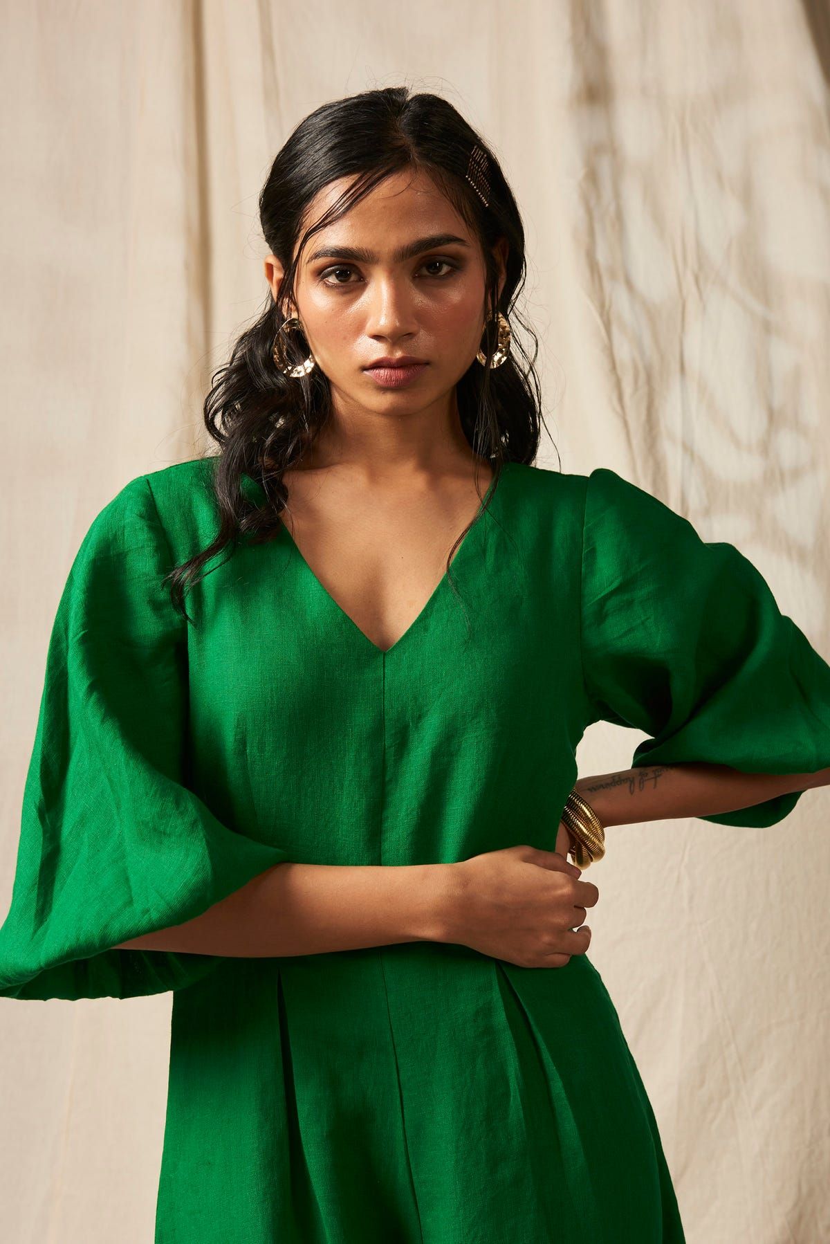 Panna Linen Billow Dress - image 6