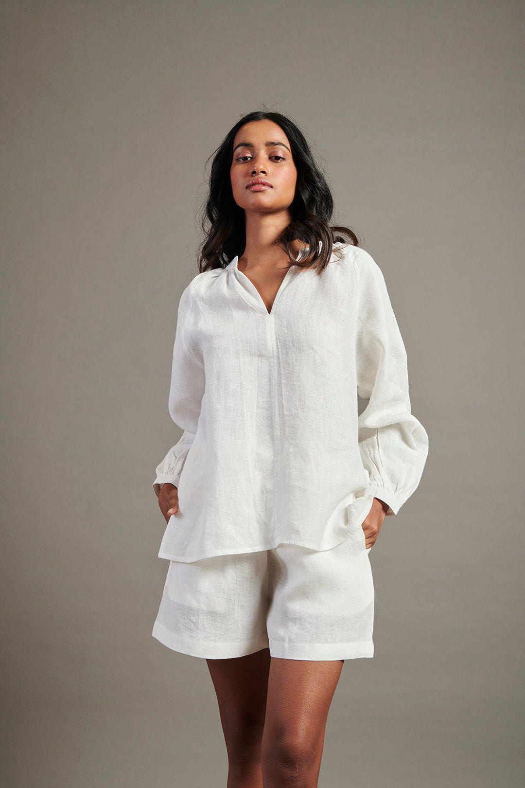 Taj Co-Linen Billow Top - image 1