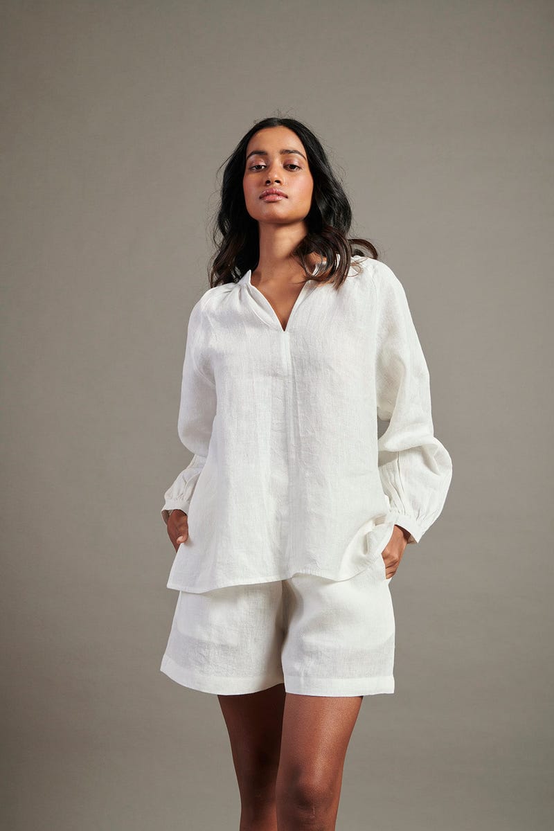 Taj Co-Linen Billow Top