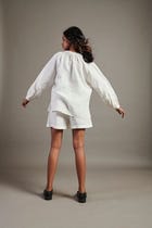 Taj Co-Linen Billow Top view 5