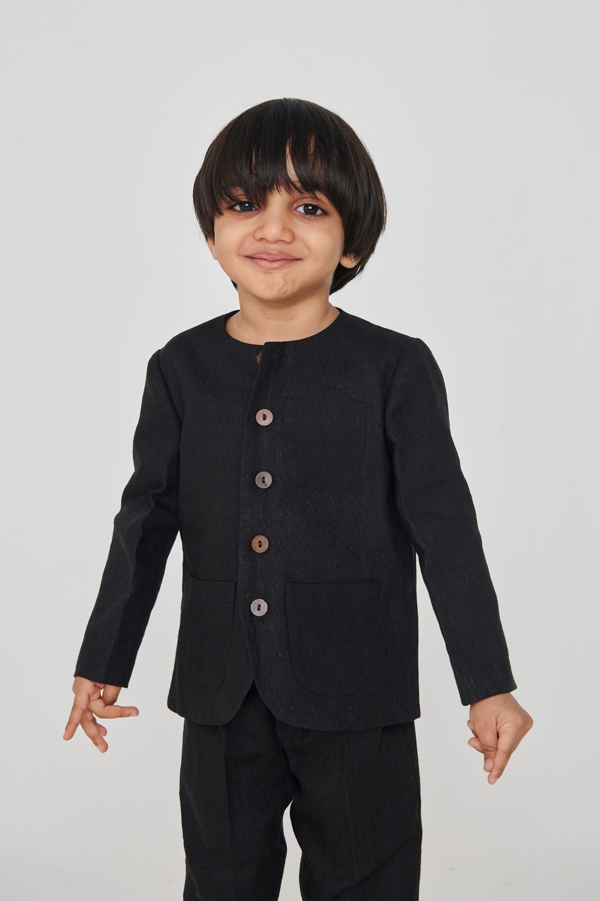 Kohl Co-Linen Boys Round Neck Jacket Set - image 2