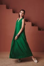 Panna Linen Flared Dress - Sale view 1