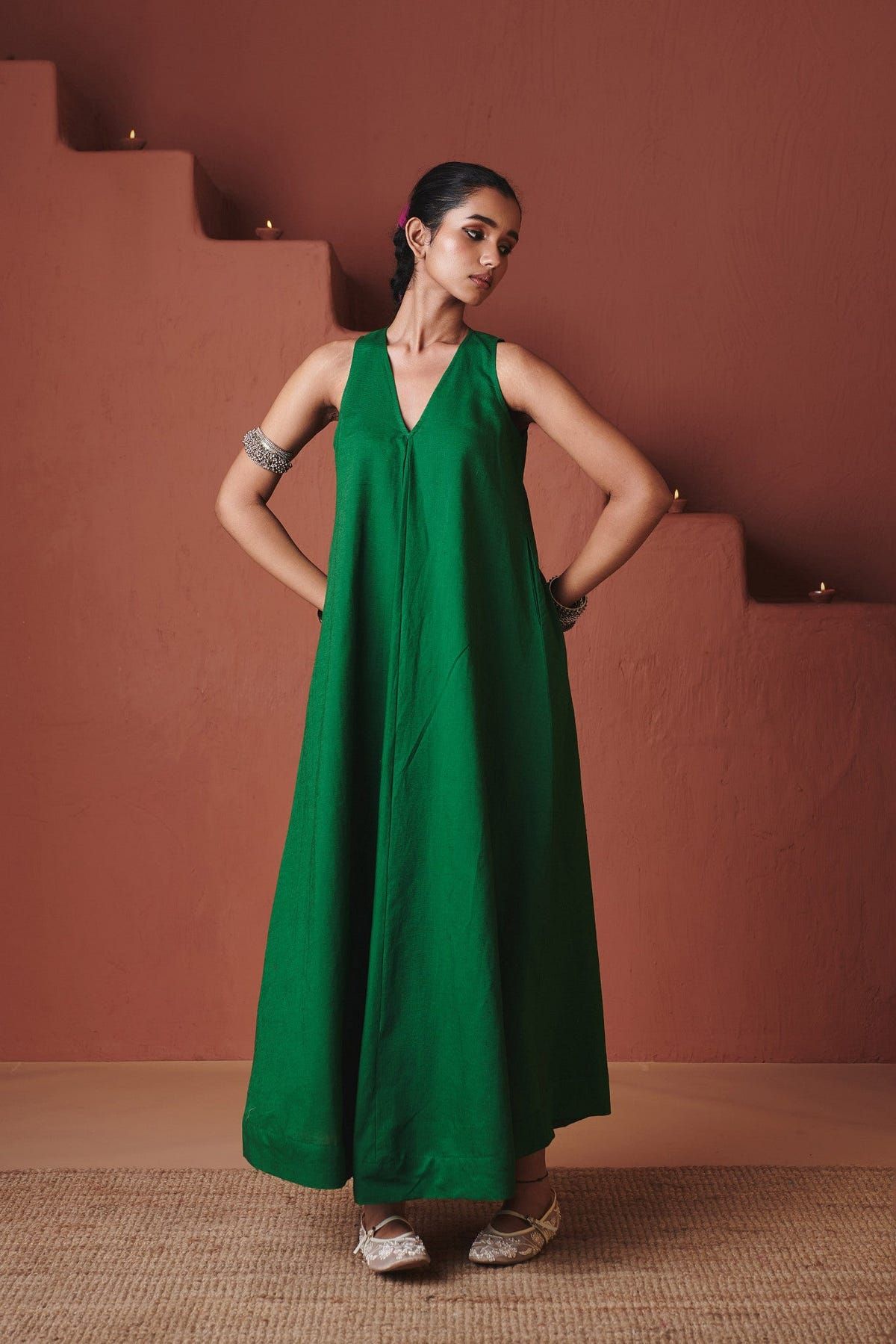 Panna Linen Flared Dress - Sale - image 2