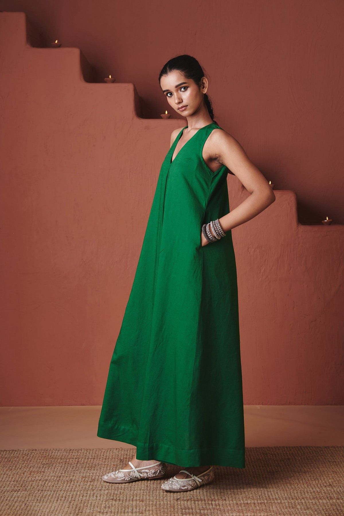Panna Linen Flared Dress - Sale - image 4