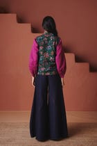 Paan Chintz Co-Linen Wrap Waistcoat view 4