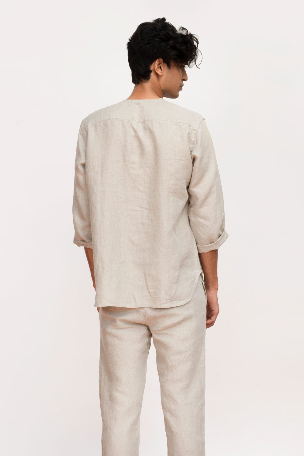 Undyed Linen Men's Pyjama Set - image 4