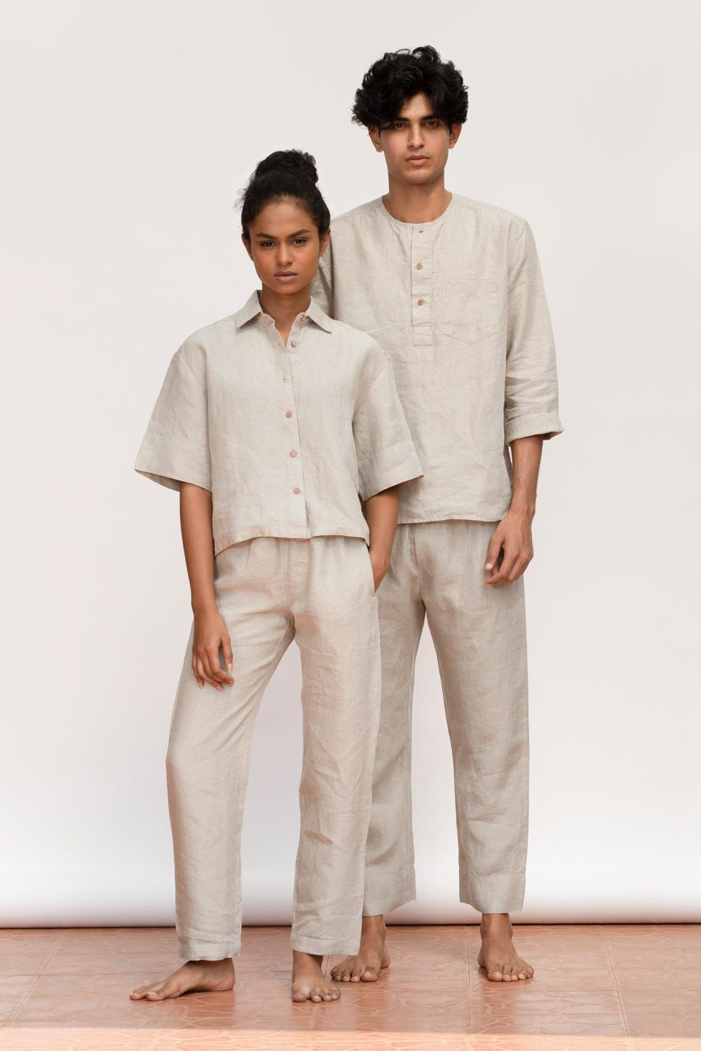 Undyed Linen Men's Pyjama Set - image 5