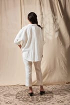 Taj Co-Linen Oversized Flared Shirt view 4