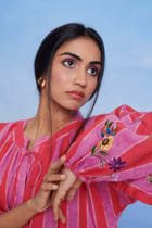 Amalfi Linen Puff Sleeves Dress - Sale view 10
