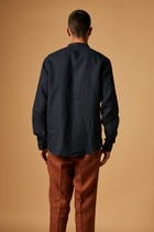 Kohl Co-Linen Band Collar Shirt view 4