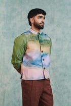 Prism Co-Linen Men's Nehru Jacket view 1