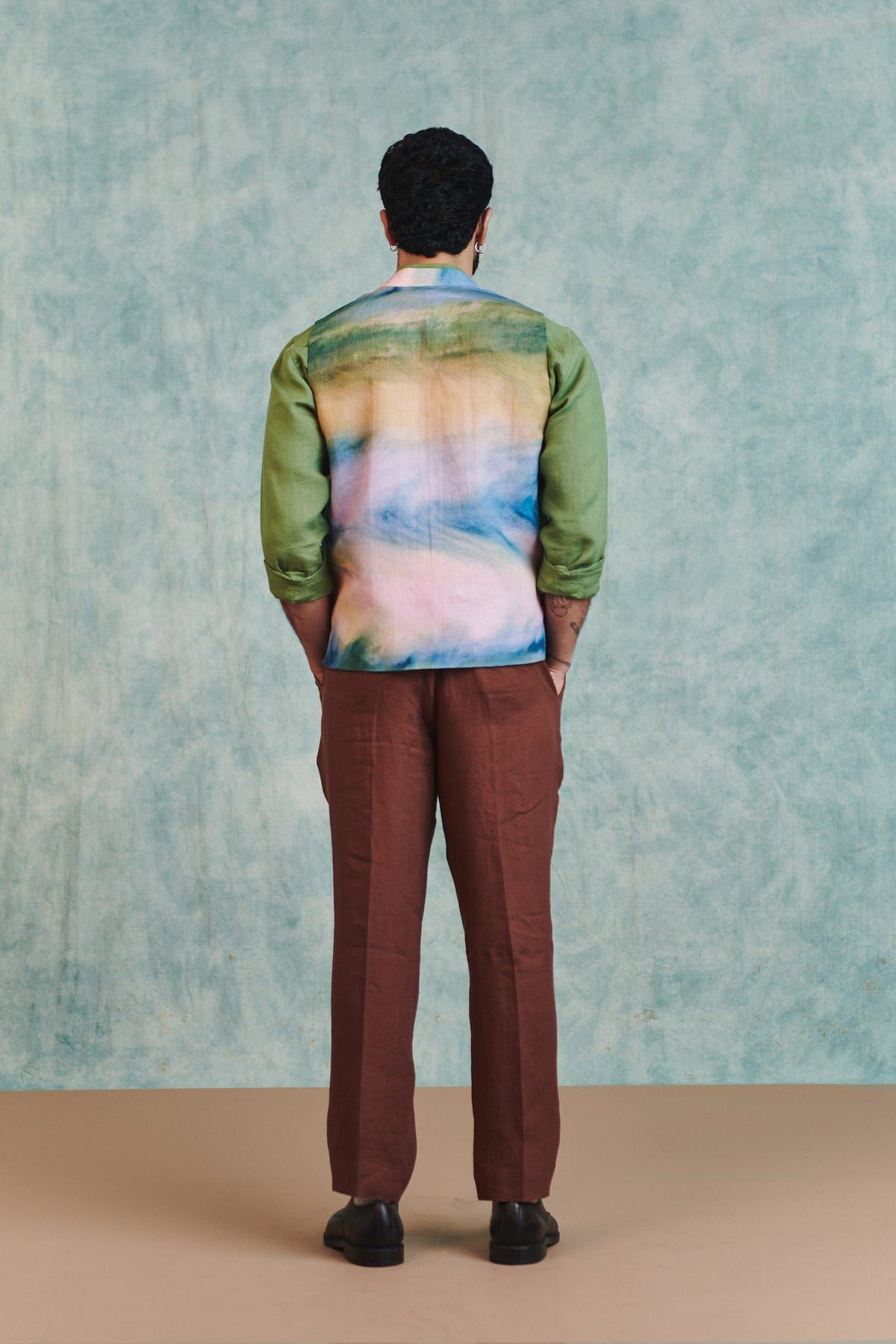 Prism Co-Linen Men's Nehru Jacket - image 7