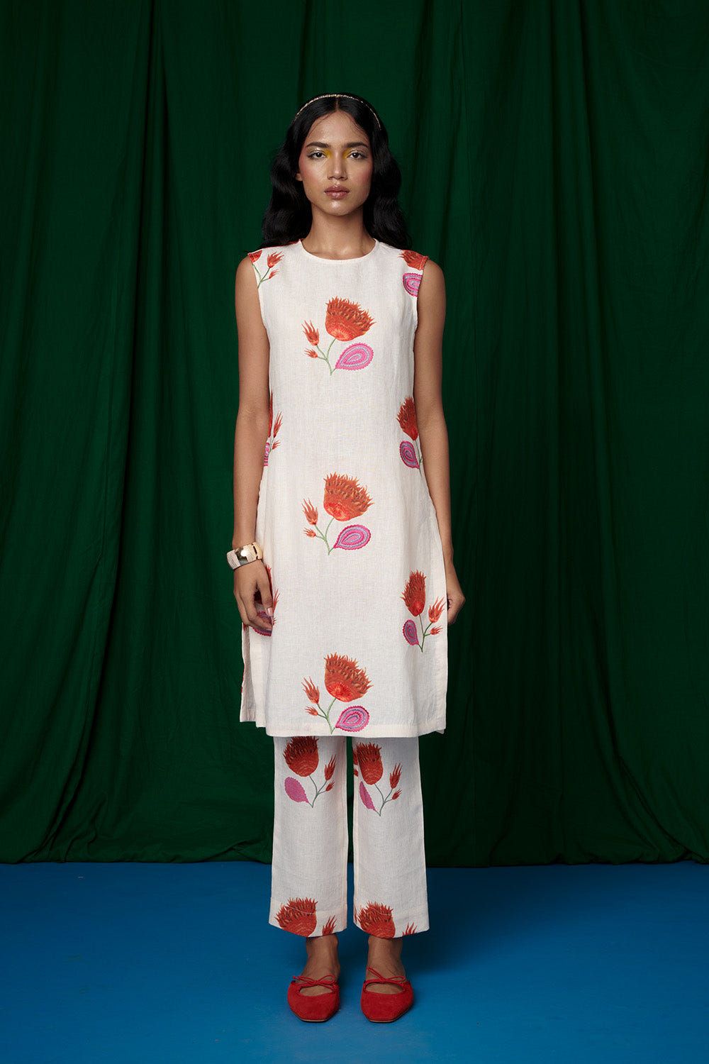 Wildflower Linen Fitted Pants - Sale - image 2