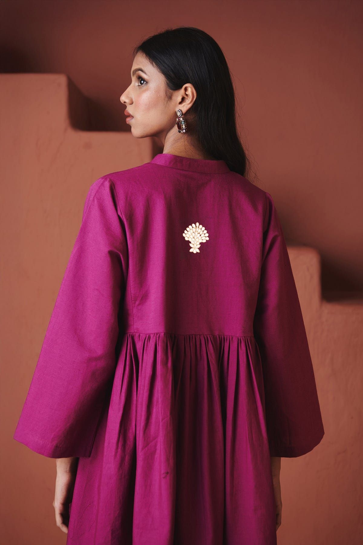 Rani Linen Gathered Shirt Set - image 3