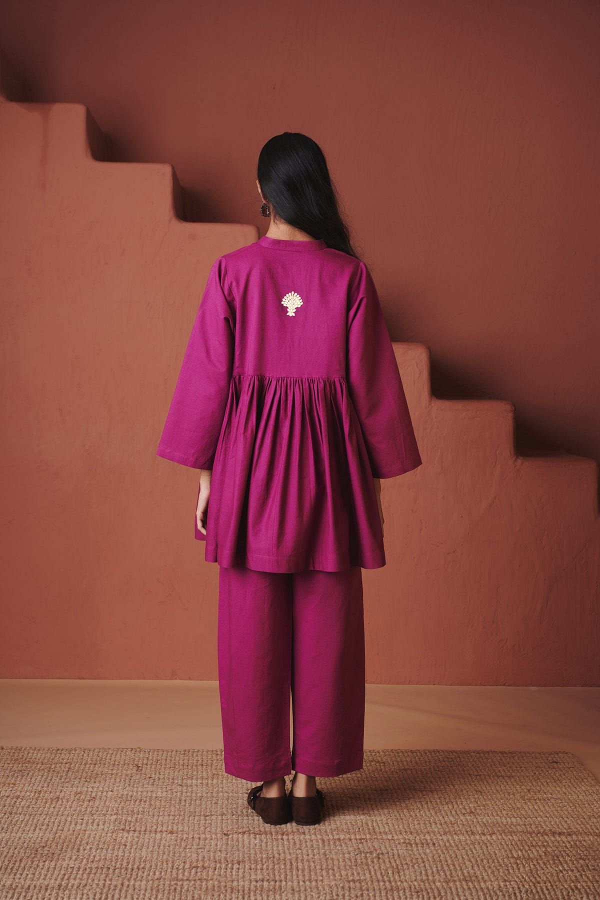 Rani Linen Gathered Shirt Set - image 5
