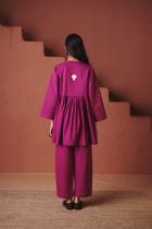 Rani Linen Gathered Shirt Set view 5