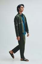 Pine Co-Linen Men's Track Jacket view 6