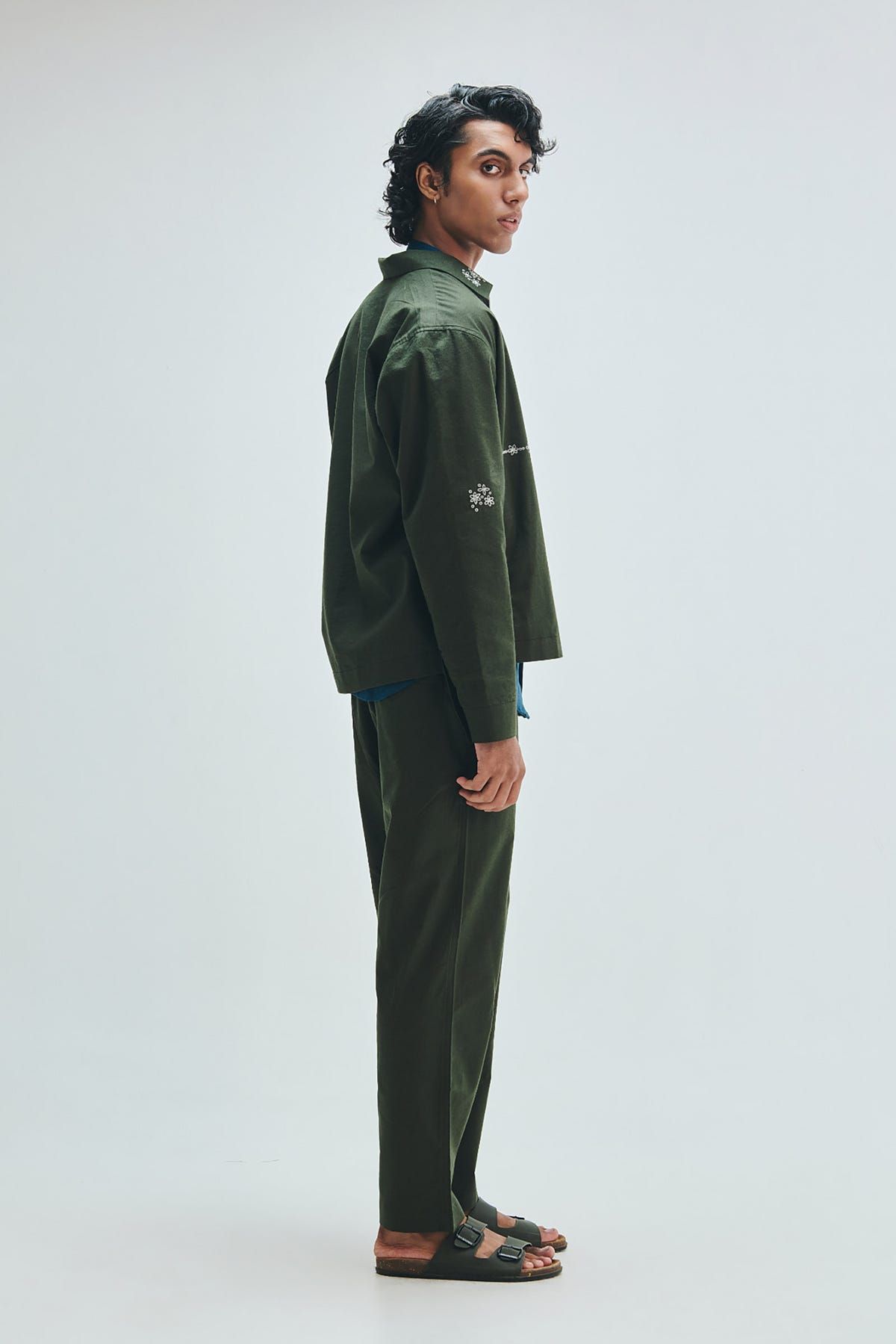 Pine Co-Linen Men's Track Jacket - image 8