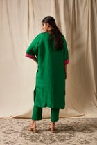 Panna Linen Dolman Kurta Set view 5