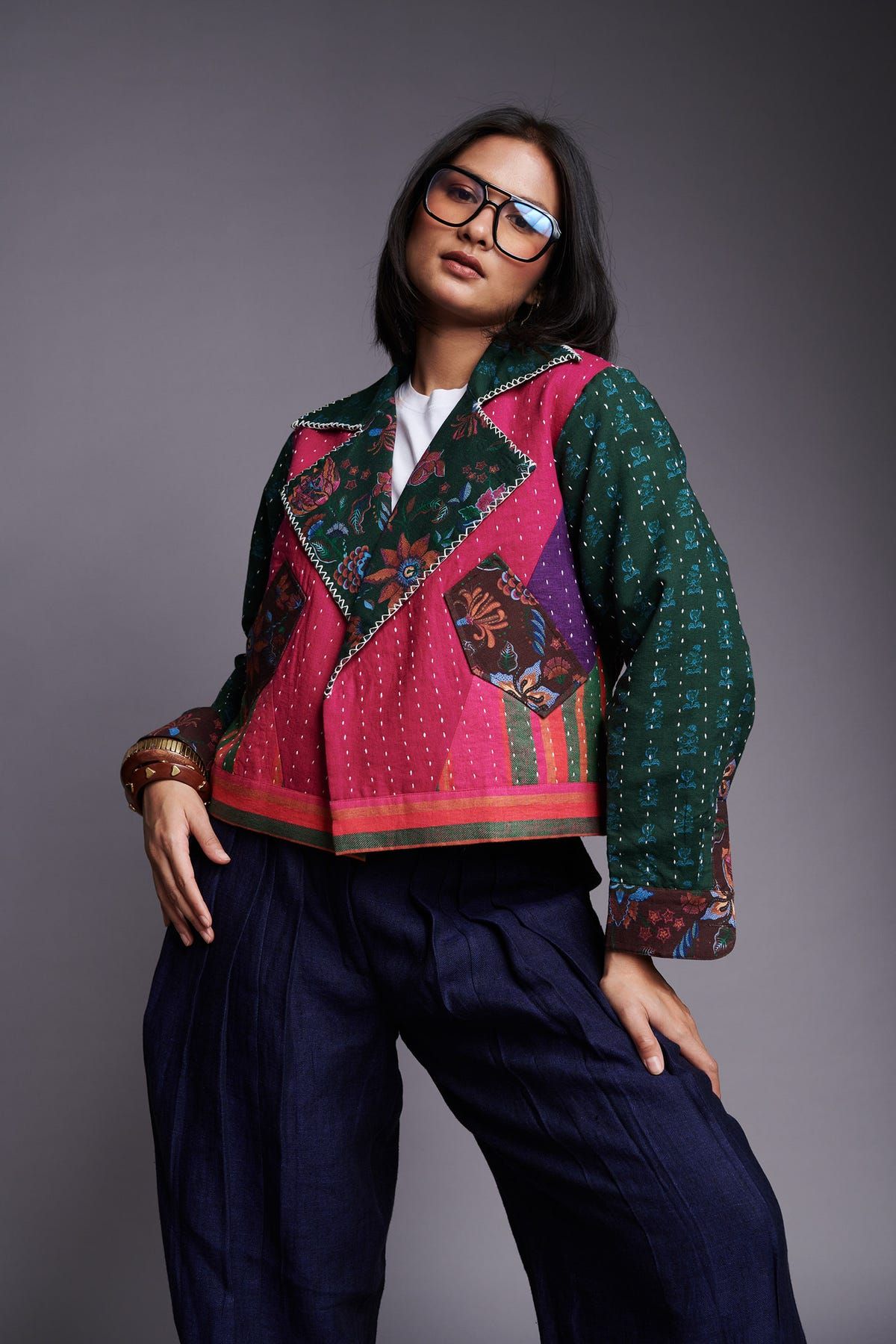 Neel Linen Wide Pleated Trousers - image 4