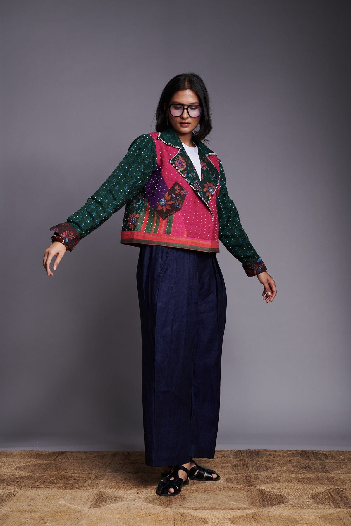 Neel Linen Wide Pleated Trousers - image 6