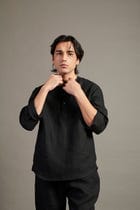 Kohl Co-Linen Men's Short Kurta - Sale view 6
