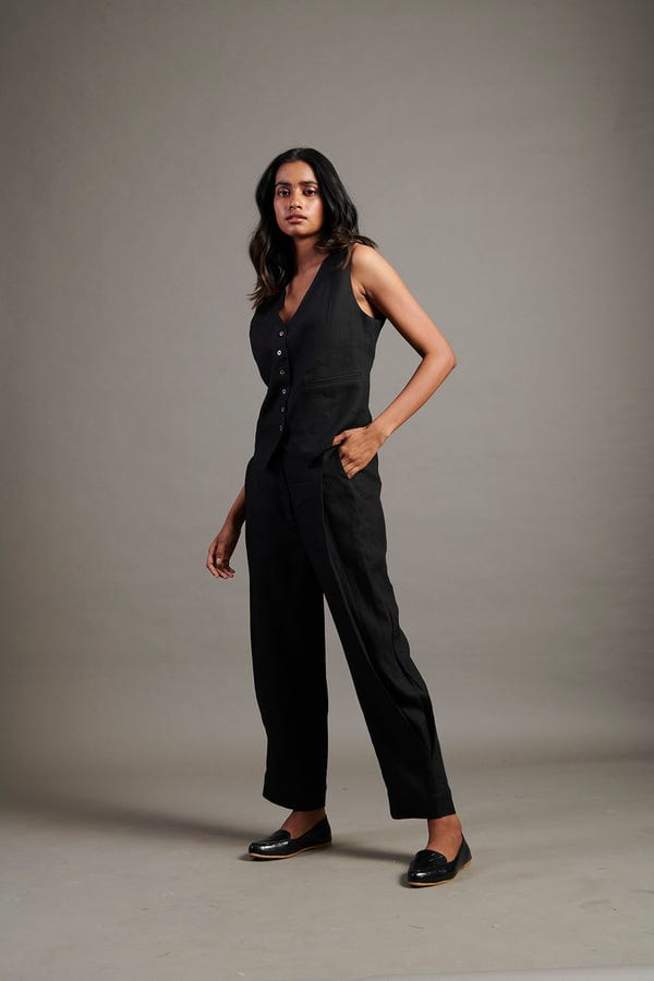 Saphed — Kohl Co-Linen Waistcoat Set
