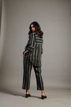 Dhaari Linen Pleated Pants - Sale view 2