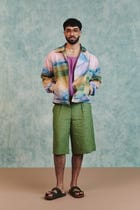 Moss Linen Men's Jorts view 1