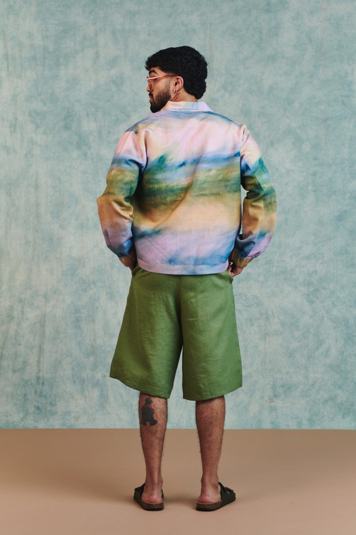Moss Linen Men's Jorts - image 3