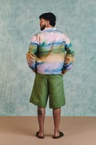 Moss Linen Men's Jorts view 3