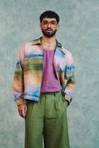 Moss Linen Men's Jorts view 4