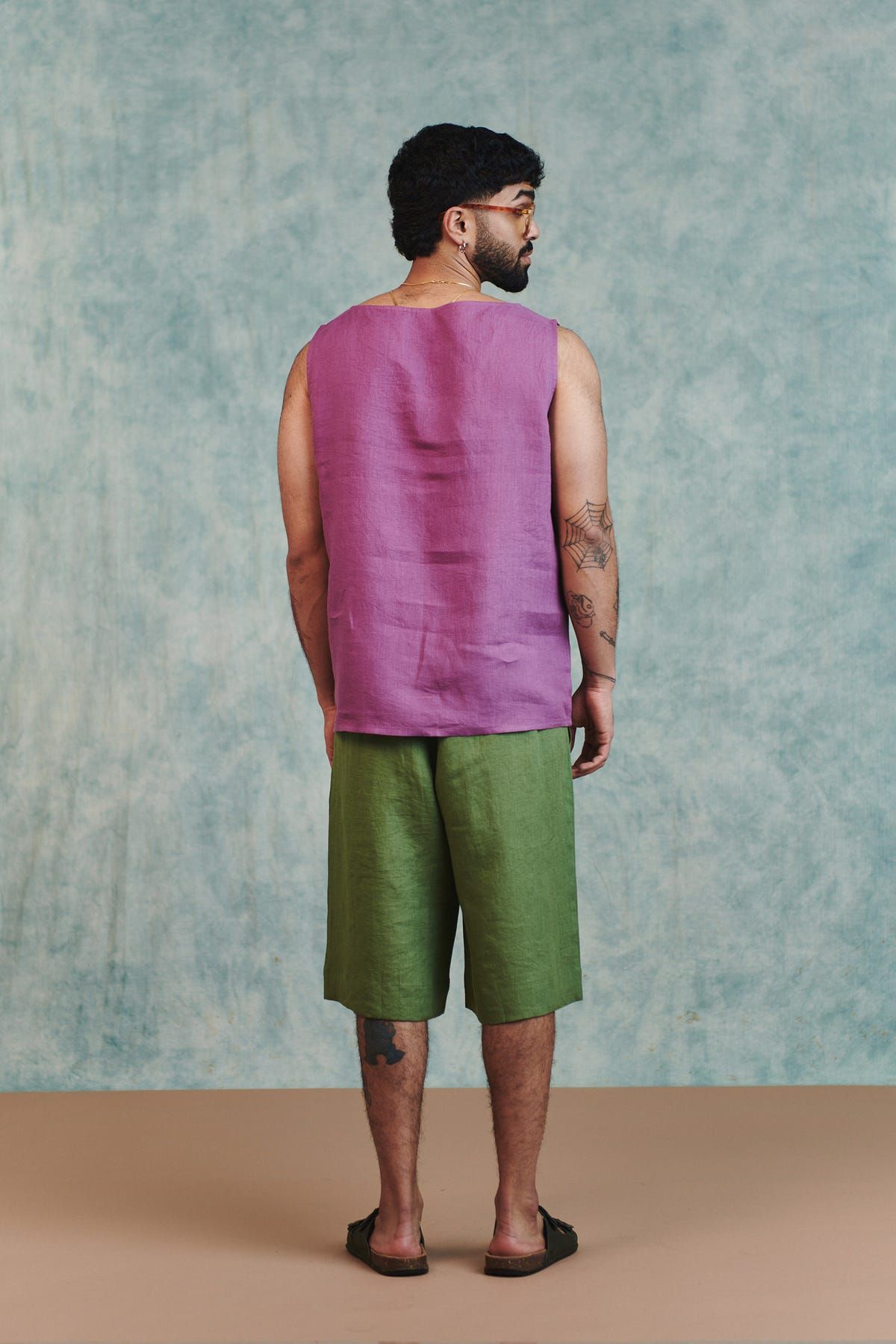 Moss Linen Men's Jorts - image 5