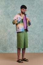 Moss Linen Men's Jorts view 6