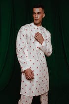 Wildflower Co-Linen Men's Classic Kurta - Sale view 1