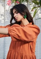 Amber Co-Linen Three Tiered Dress - Sale view 8