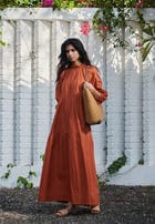 Amber Co-Linen Three Tiered Dress - Sale view 9