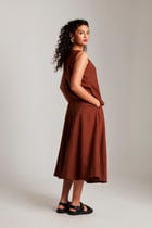 Mocha Co-Linen Skirt - Sale view 4
