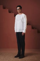 Taj Co-Linen Men's Angrakha Shirt view 3