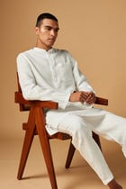 Taj Co-Linen Men's Classic Kurta Set view 4