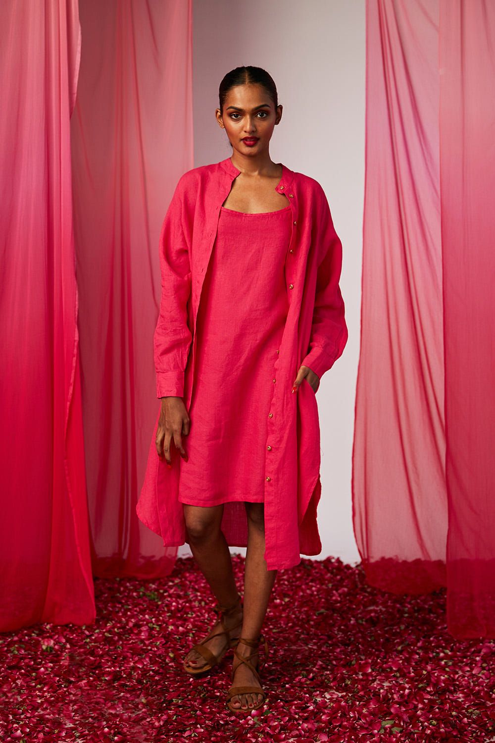 Rani Linen Shirt Dress - image 2