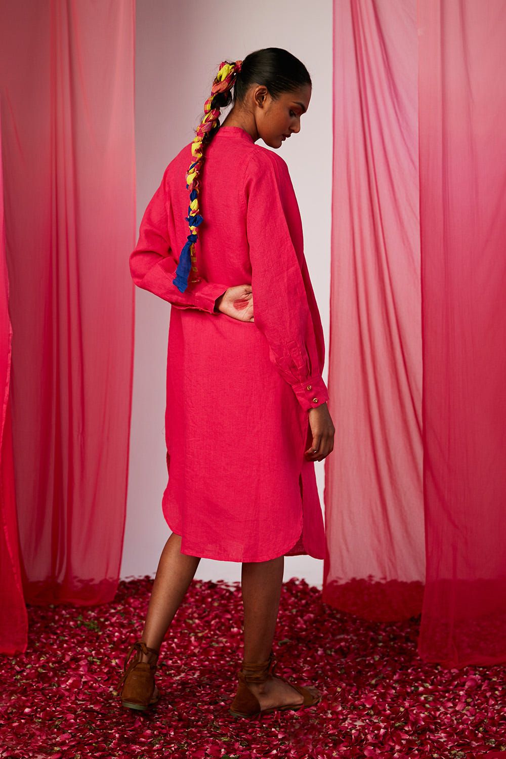 Rani Linen Shirt Dress - image 3
