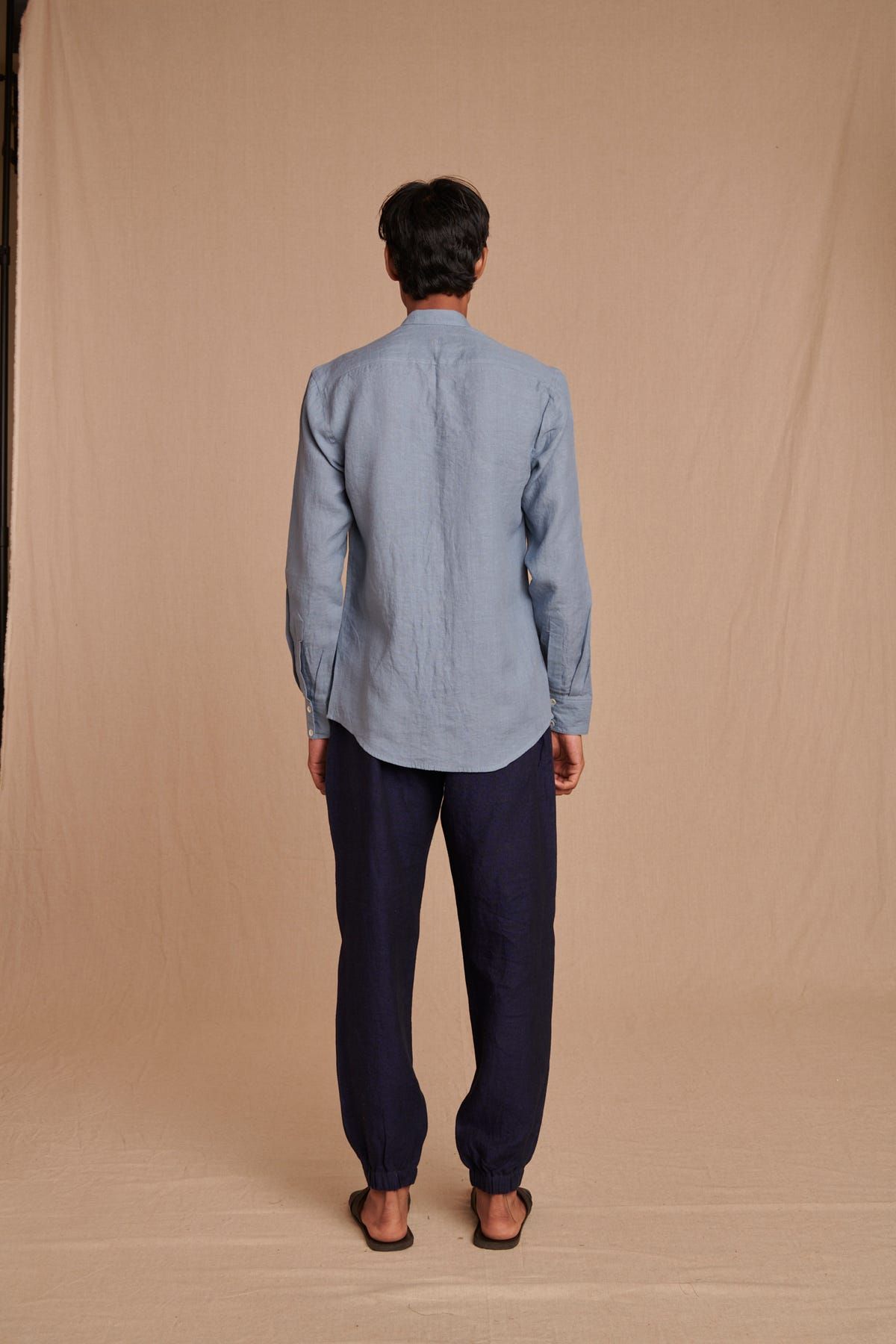 Sky Linen Men's Oxford Shirt – Slim Fit - image 6