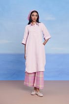 Fleur Linen Women's Shirt Kurta view 1