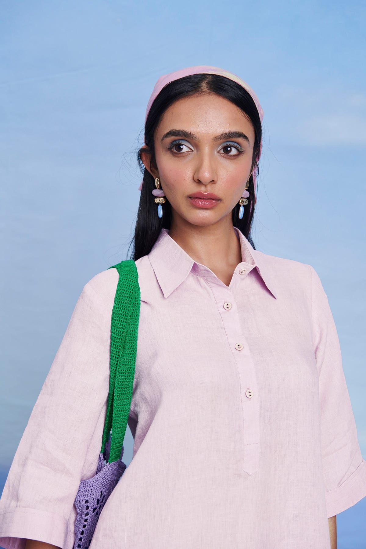 Fleur Linen Women's Shirt Kurta - image 5