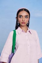 Fleur Linen Women's Shirt Kurta view 5