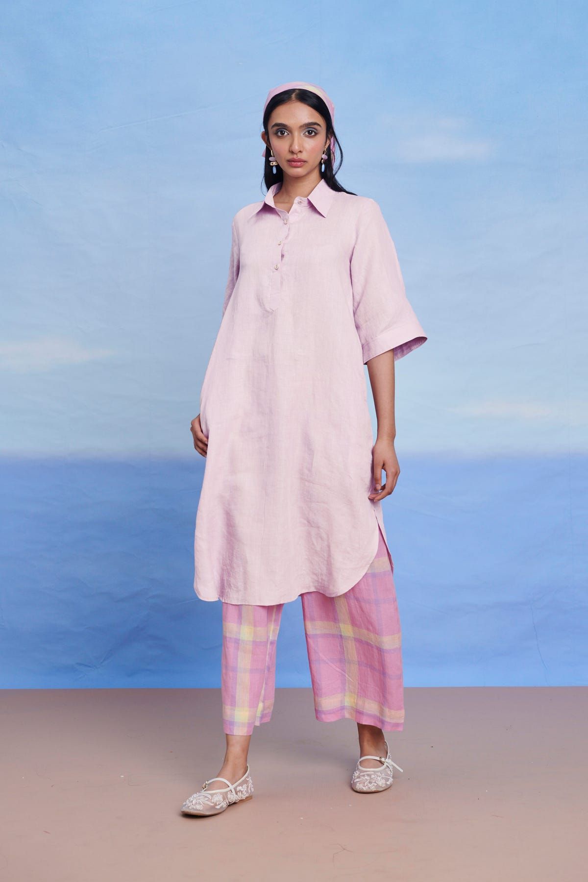 Fleur Linen Women's Shirt Kurta - image 6