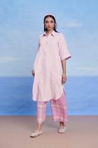 Fleur Linen Women's Shirt Kurta view 6